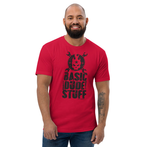 Basic Dude Stuff T-Shirt (Red, Light Grey & White)