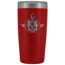 Load image into Gallery viewer, 20 Ounce Blaze Ops Vacuum Tumbler with Skull Logo
