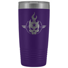 Load image into Gallery viewer, 20 Ounce Blaze Ops Vacuum Tumbler with Skull Logo