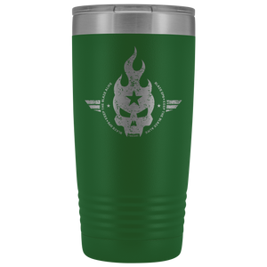 20 Ounce Blaze Ops Vacuum Tumbler with Skull Logo