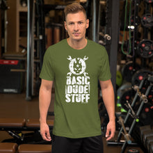 Load image into Gallery viewer, Basic Dude Stuff T-Shirt (Brown &amp; Olive Green)